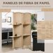 Biombo Fibra de Papel HOMCOM, hogar - decoración Biombo Fibra de Papel HOMCOM, hogar - decoración Marrón