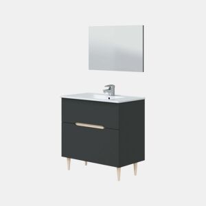 Móveis de casa de banho Lotto 80 Antracita - Roble 80 x 80 x 45 cm