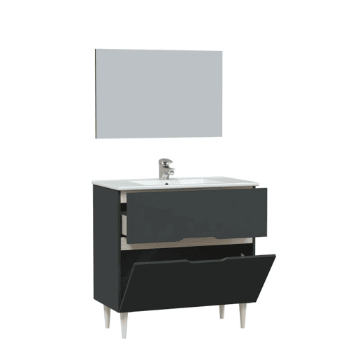 Móveis de casa de banho Lotto 80 Antracita - Roble 80 x 80 x 45 cm