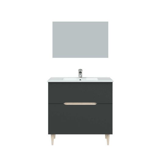 Móveis de casa de banho Lotto 80 Antracita - Roble 80 x 80 x 45 cm