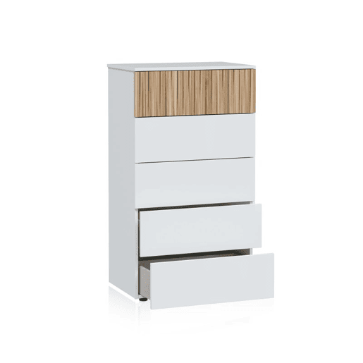 Cómoda Nitza Blanco Artik (Blanco Mate) - Natur 61 x 109 x 40 cm