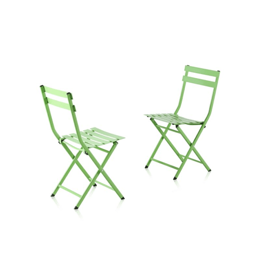 Conjunto de mesa e 2 cadeiras dobráveis para exterior Gio Pistacho 60 x 71,5 x 60 cm