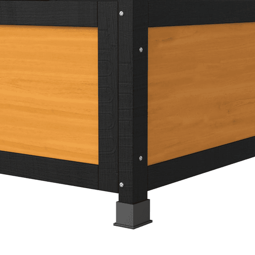PawHut Casa para Gatos de Madeira 75,5x75x137 cm Abrigo para Gatos com Telhado Asfáltico Plataformas e Ninho para Interior e Exterior Natural