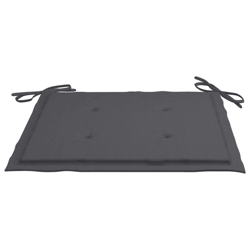 vidaXL Cadeiras de jardim dobráveis c almofadões 6 pcs teca maciça