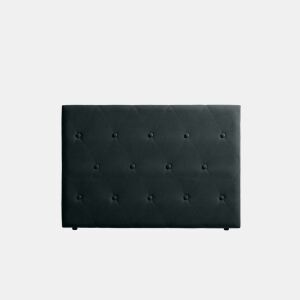 Cabeceira Estofada VENICE Aqualine 145x115x12 cm - PRETO - Moonia
