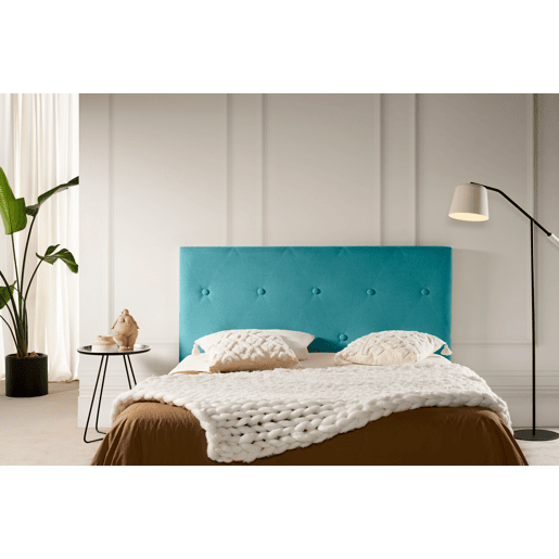 Cabeceira Estofada VENICE Aqualine 210x115x12 cm - TURQUESA - Moonia