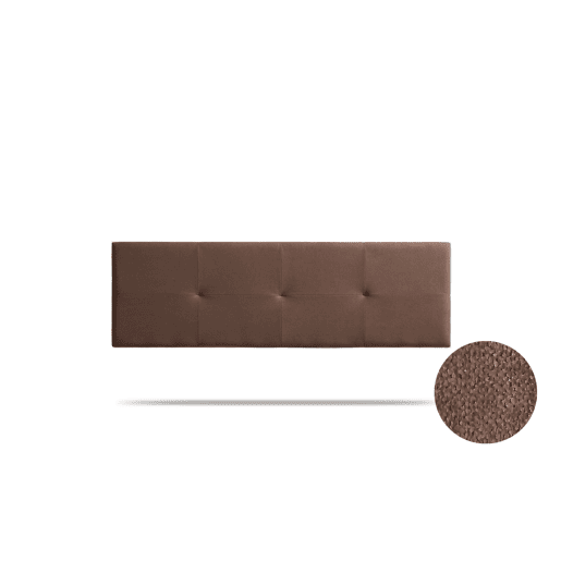 Cabeceira Estofada ALTEA Aqualine 220x50x5 cm - CHOCOLATE - Moonia