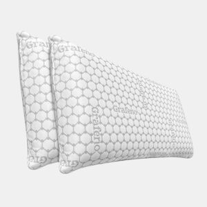Pacote 2 Almofadas Viscoelásticas 90 x 40 cm Carbono Plus | Máximo conforto e excelente adaptabilidade com propriedades anti-stress