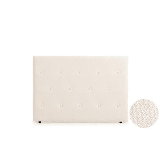 Cabeceira Estofada VENICE Aqualine 115x115x12 cm - BEGE - Moonia