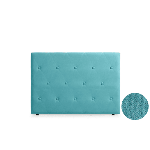 Cabeceira Estofada VENICE Aqualine 90x115x12 cm - PRETO - Moonia