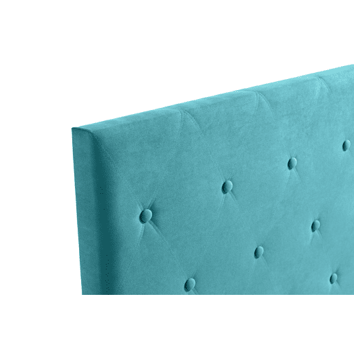 Cabeceira Estofada VENICE Aqualine 130x115x12 cm - TURQUESA - Moonia