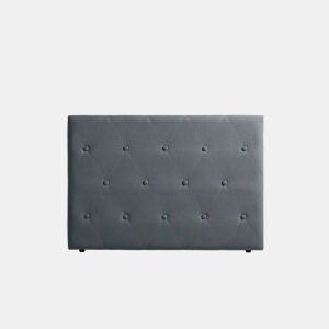 Cabeceira Estofada VENICE Aqualine 210x115x12 cm - CINZA ESCURO - Moonia