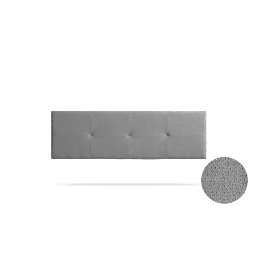 Cabeceira Estofada ALTEA Aqualine 210x50x5 cm - Cinzento Claro - Moonia