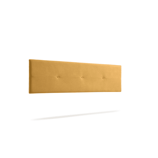 Cabeceira Estofada NAPOLI Aqualine 190x50x5 cm - MOSTARDA - Moonia