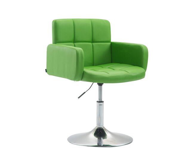 Silla lounge los angeles simil cuero verde 48x58x80 cm