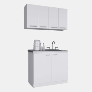 Conjunto de cozinha Naples, Máquina de lavar louça + armário superior Conjunto de cozinha W47
