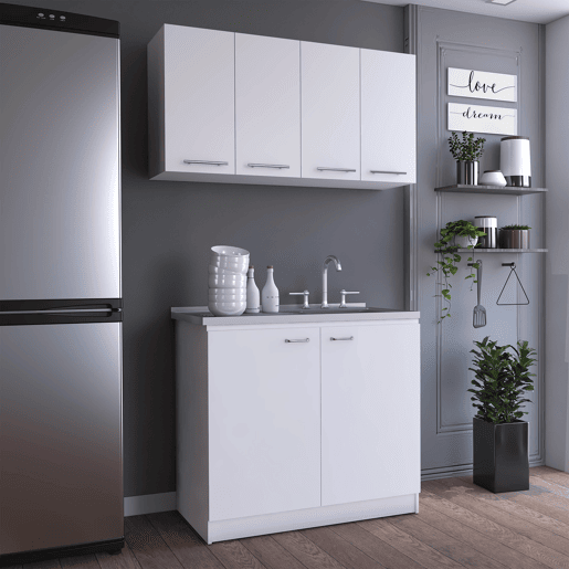Conjunto de cozinha Naples, Máquina de lavar louça + armário superior Conjunto de cozinha W47 Conjunto de cozinha Naples, Máquina de lavar louça + armário superior Conjunto de cozinha W47
