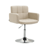 Silla Lounge Los Angeles Simil cuero Crema 48X58X80 cm