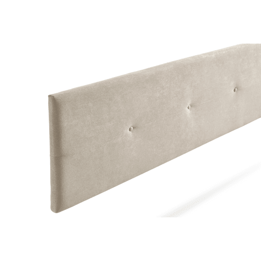 Cabeceira Estofada NAPOLI Aqualine 210x50x5 cm - Bege Torrado - Moonia