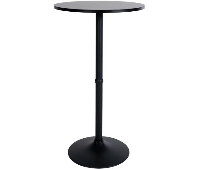 Mesa alta redonda, 60 cm de diámetro madera negro/negro ø 60 cm