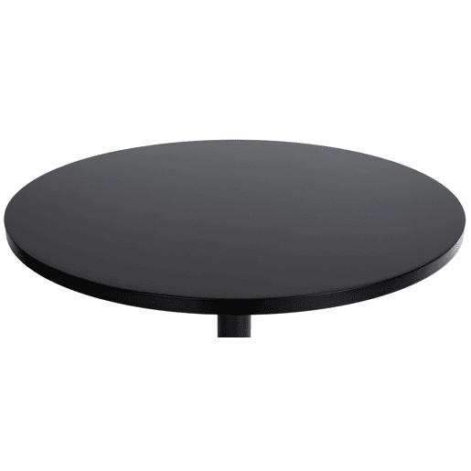 Mesa Alta de Bar con Tablero Redondo Madera Negronegro Ø 60 cm
