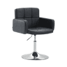 Silla Lounge Los Angeles Simil cuero Negro 48X58X80 cm