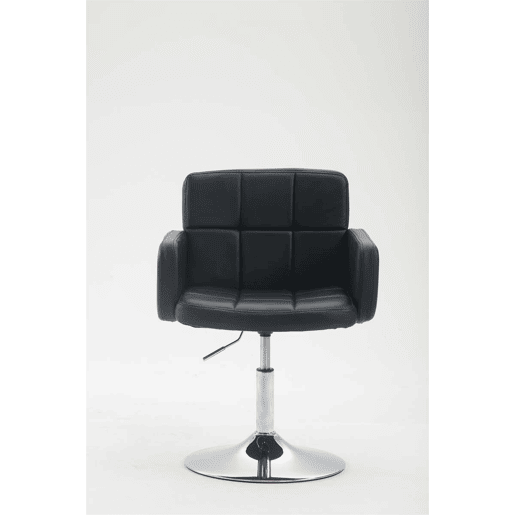 Silla Lounge Los Angeles Simil cuero Negro 48X58X80 cm
