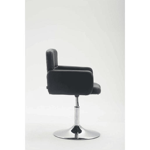 Silla Lounge Los Angeles Simil cuero Negro 48X58X80 cm