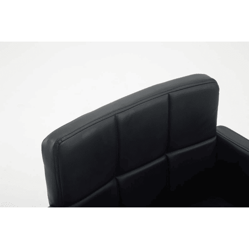 Silla Lounge Los Angeles Simil cuero Negro 48X58X80 cm