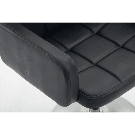 Silla Lounge Los Angeles Simil cuero Negro 48X58X80 cm
