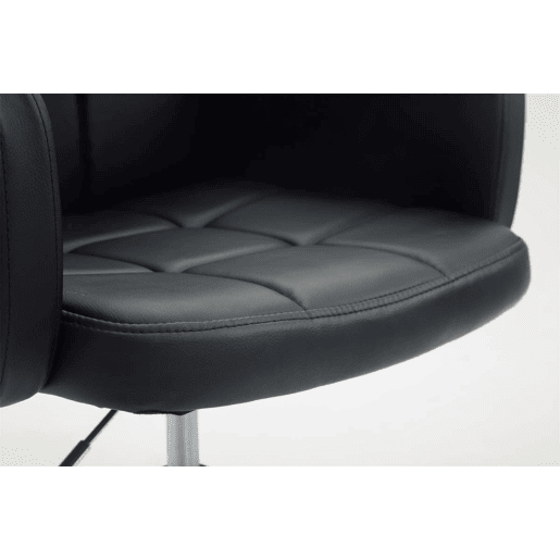 Silla Lounge Los Angeles Simil cuero Negro 48X58X80 cm