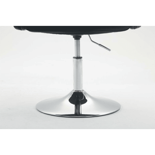 Silla Lounge Los Angeles Simil cuero Negro 48X58X80 cm