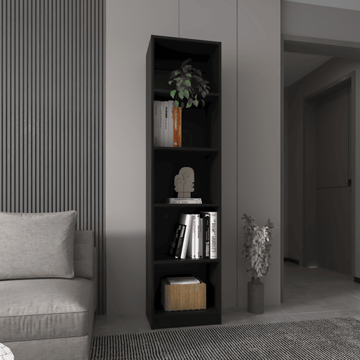 Estante Home Xs em melamina, com 5 níveis de prateleiras e design elegante