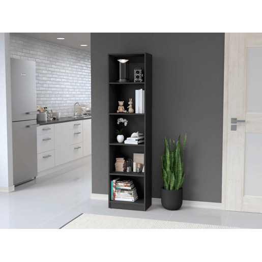 Estante Home Xs em melamina, com 5 níveis de prateleiras e design elegante