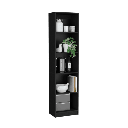 Estante Home Xs em melamina, com 5 níveis de prateleiras e design elegante