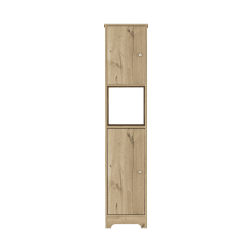 Coluna de casa de banho Ibis em melamina com 2 portas e 1 prateleira