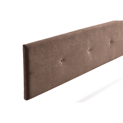 Cabeceira Estofada NAPOLI Aqualine 210x50x5 cm - CHOCOLATE - Moonia
