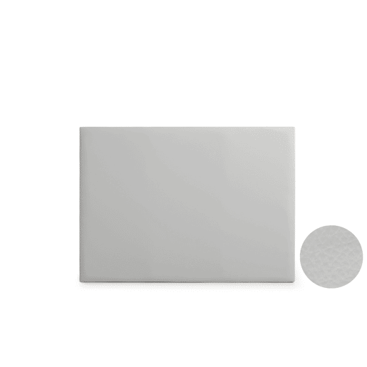 Cabeceira Estofada NEUS Pele Sintética 90x120x5 cm - CINZA CLARO - Moonia