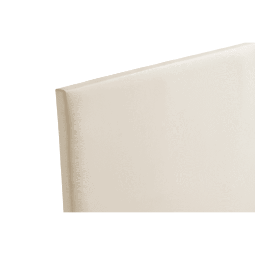 Cabeceira Estofada NEUS Pele Sintética 190x120x5 cm - Branco escuro - Moonia