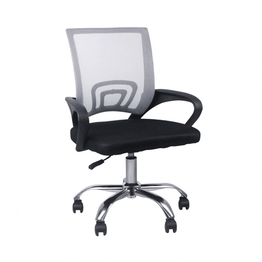 Cadeira Secretária com Rodas Classic Cinzento Claro 95x65x52cm Thinia Home