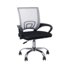 Cadeira Secretária com Rodas Classic Cinzento Claro 95x65x52cm Thinia Home