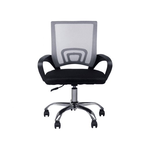 Cadeira Secretária com Rodas Classic Cinzento Claro 95x65x52cm Thinia Home
