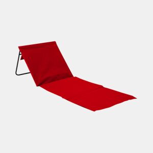 Tapete de Praia Dobrável Acolchoado com Fundo Vermelho 153x51x42cm Thinia Home