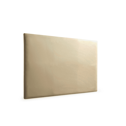 Cabeceira Estofada NEUS Pele Sintética 115x120x5 cm - Dourado - Moonia