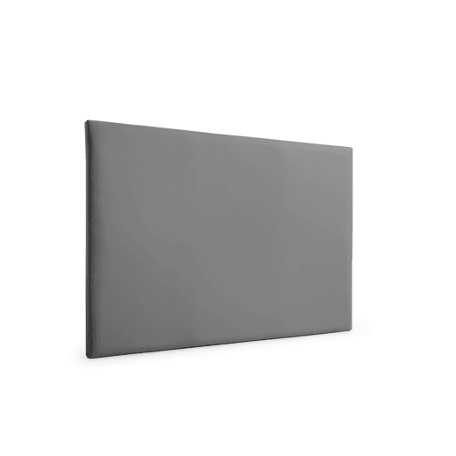 Cabeceira Estofada NEUS Pele Sintética 160x120x5 cm - CINZA ESCURO - Moonia