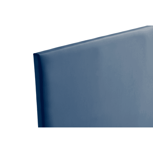Cabeceira Estofada NEUS Pele Sintética 160x120x5 cm - AZUL ESCURO - Moonia