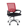 Cadeira Secretária com Rodas Classic Vermelho 95x65x52cm Thinia Home