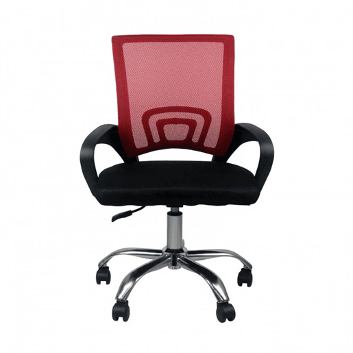 Cadeira Secretária com Rodas Classic Vermelho 95x65x52cm Thinia Home
