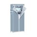 Armario Ropero de Tela con Cremallera Thinia Home Armario Ropero de Tela con Cremallera Thinia Home Blanco/ Gris