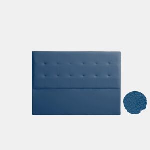 Cabeceira Estofada ATENEA Pele Sintética 100x120x8 cm - AZUL ESCURO - Moonia